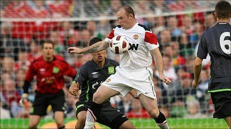 Wayne Rooney in Aviva Stadium game