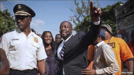 Wyclef Jean in Port-au-Prince, Haiti, on 5 August, 2010