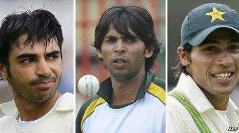 Salman Butt, Mohammad Asif and Mohammad Aamer