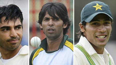 Salman Butt, Mohammad Asif and Mohammad Aamer