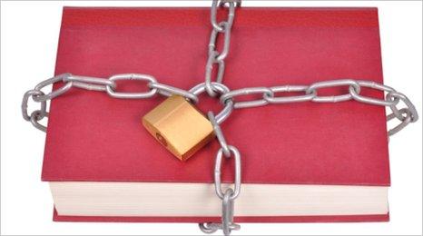 Padlocked book