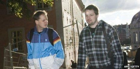 Peter Sunde and Fredrik Neij