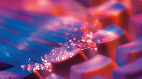 Fibre optics over a keyboard, ThinkStock