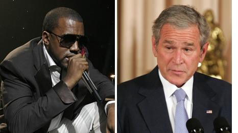 Kanye West and George Bush