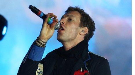 Chris Martin from Coldplay