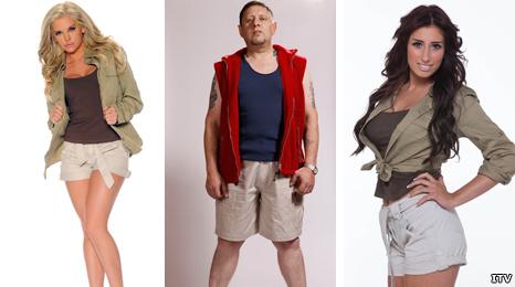 Kayla Collins, Shaun Ryder and Stacey Solomon