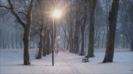 Snow in Derbyshire - pic courtesy of Amy Ross