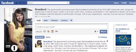 Screen grab of Newsbeat Facebook page