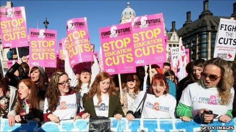 students protesting