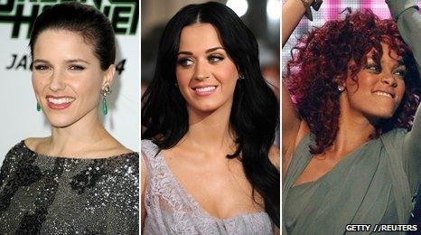 Sophia Bush, Katy Perry and Rihanna