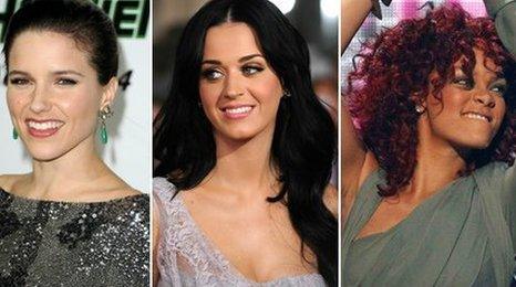 Sophia Bush, Katy Perry and Rihanna