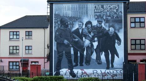 Republican mural on house