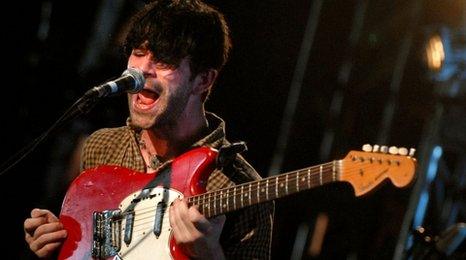 Foals' lead singer Yannis Philapakkis