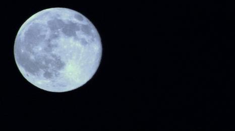 The Moon as seen at night