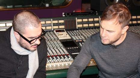 Zane Lowe and Gary Barlow