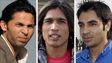 Mohammad Amir, Salman Butt and Mohammad Asif