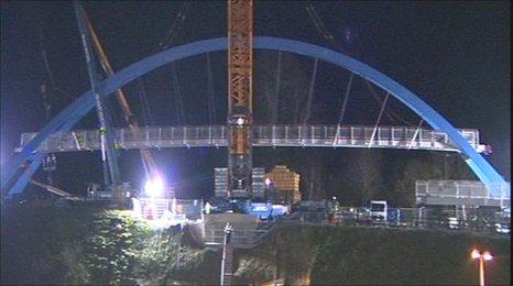 Redhayes pedestrian bridge