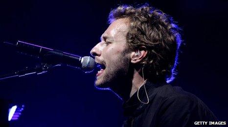 Chris Martin from Coldplay