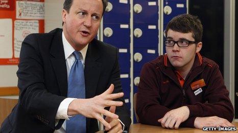 David Cameron visits supermarket in east London