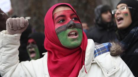 Libyan protestor