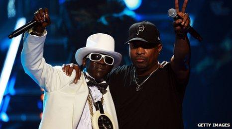 Flavor Flav and Chuck D from Public Enemy