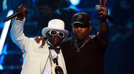 Flavor Flav and Chuck D from Public Enemy