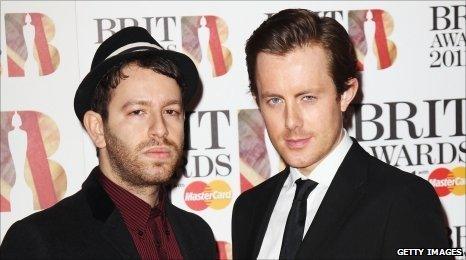 Will & Saul from Chase and Staus at Brit awards last month