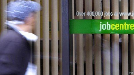 Man walking past Jobcentre