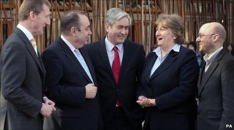 Five Scottish party leaders