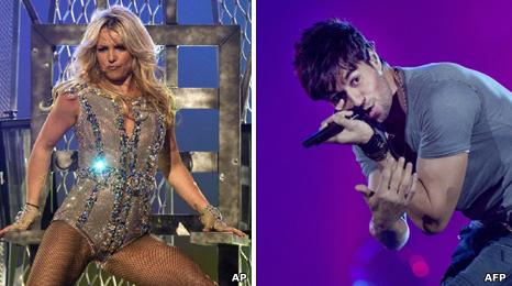 Britney Spears and Enrique Iglesias