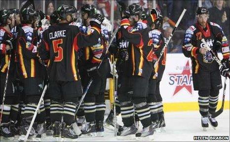 Nottingham Panthers celebrate