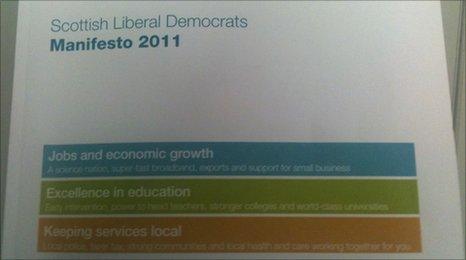Scottish Lib Dem manifesto