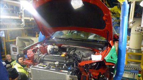 Staff working on the MG6 pre-production