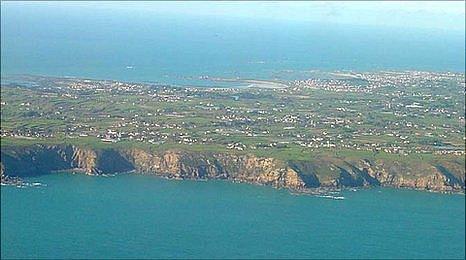 Guernsey aerial view from the south