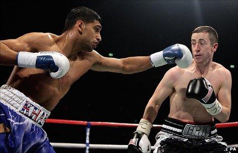 Amir Khan (left) and Paul McCloskey