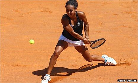 Heather Watson in action