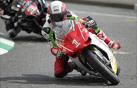 Michael Rutter headed the Superbike times