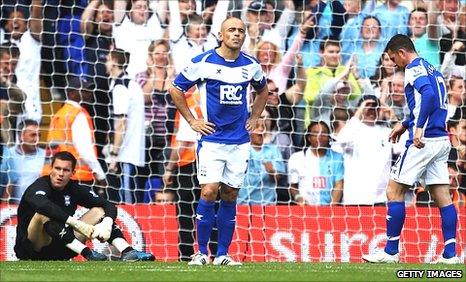 Ben Foster (left), Stephen Carr (centre) and Barry Ferguson (right)