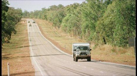 Stuart Highway, which links Darwin, Alice Springs and Adelaide 2001