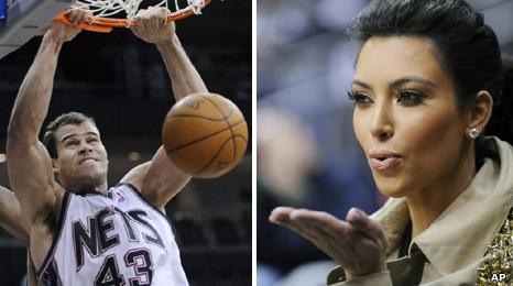 Kris Humphries and Kim Kardashian