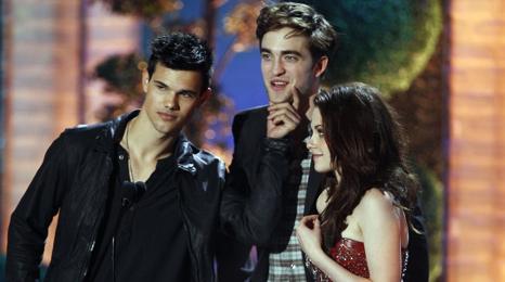 Taylor Lautner, Robert Pattinson and Kristen Stewart