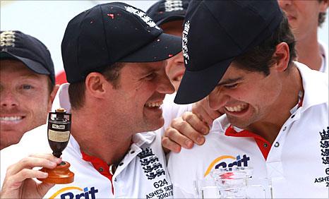 Andrew Strauss and Alastair Cook