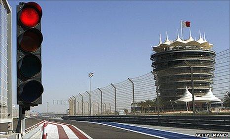 The Sakhir circuit in Bahrain