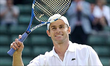 Andy Roddick after victory