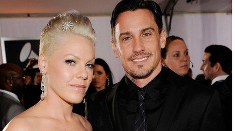 Pink and Carey Hart