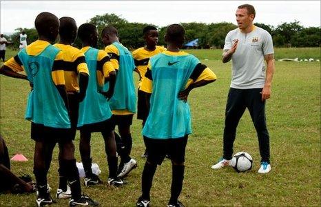 Craig Bellamy in Sierra Leone