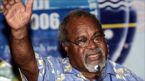 Papua New Guinean Prime Minister Michael Somare 25 October 2006