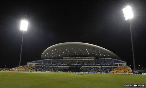 The Sheikh Zayed Stadium in Abu Dhabi