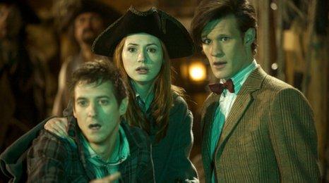 Arthur Darvill, Karen Gillan and Matt Smith