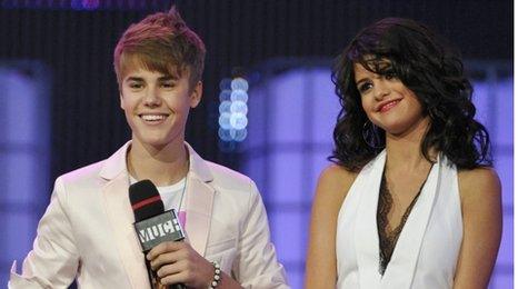 Justin Bieber and Selena Gomez